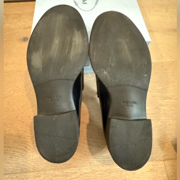 100% authentic Prada black Chocolate Leather Loafer. With box and dust bags. - Picture 8 of 8